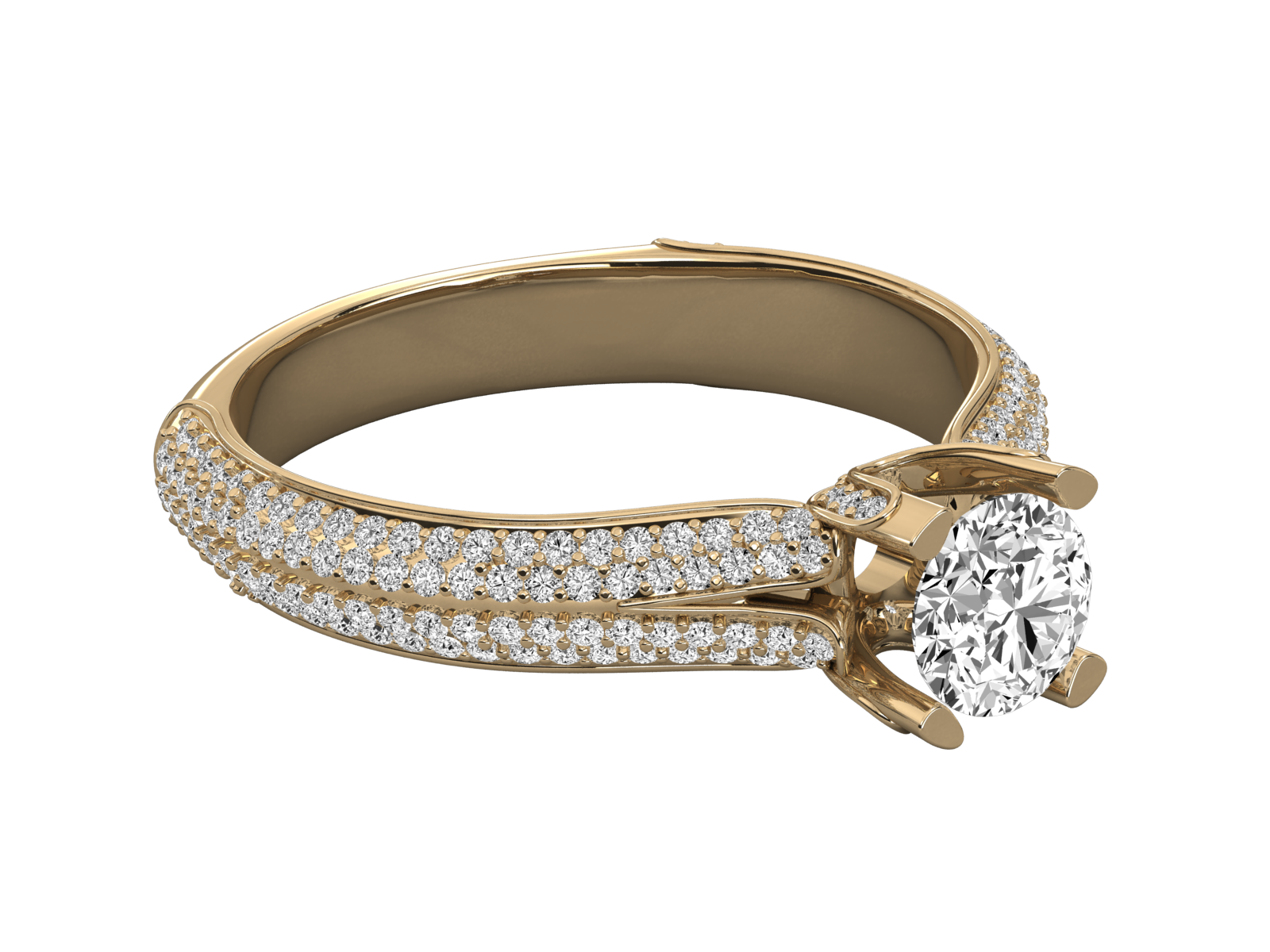 10K GOLD SOLITAIRE  LAB GROWN DIAMOND LADIES  RING.