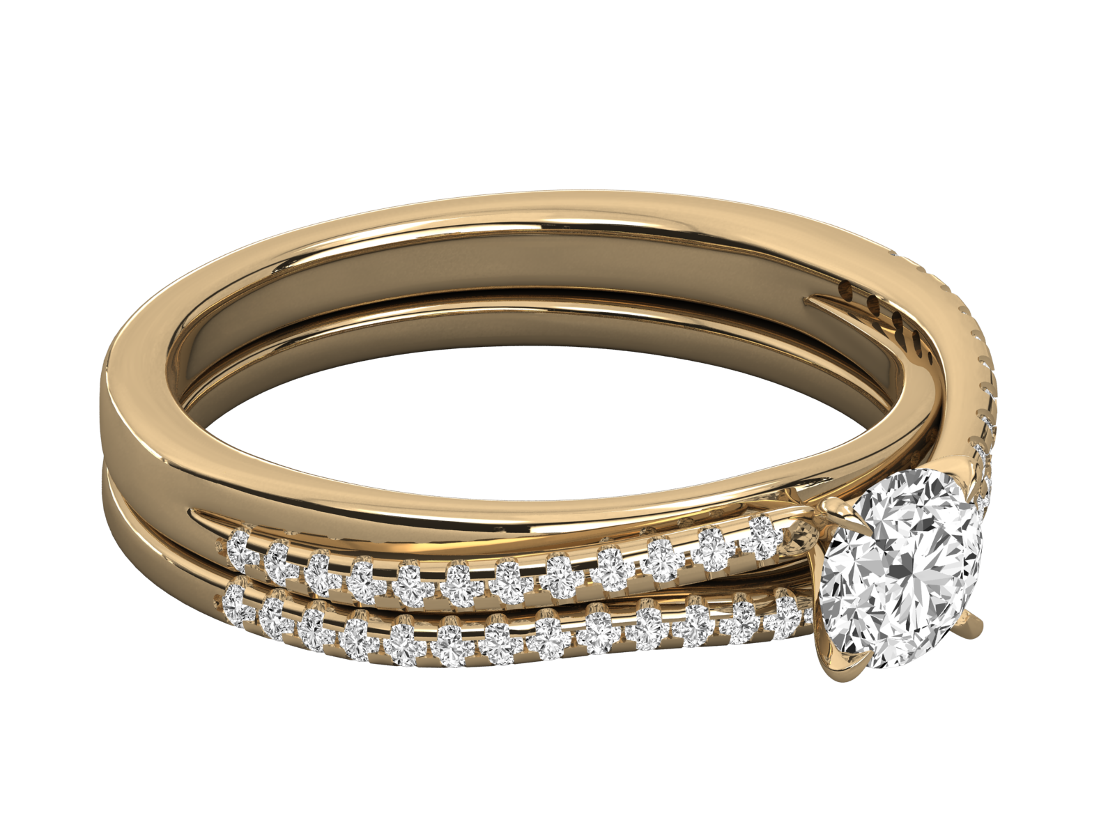 10K GOLD SOLITAIRE  LAB GROWN DIAMOND LADIES  RING.