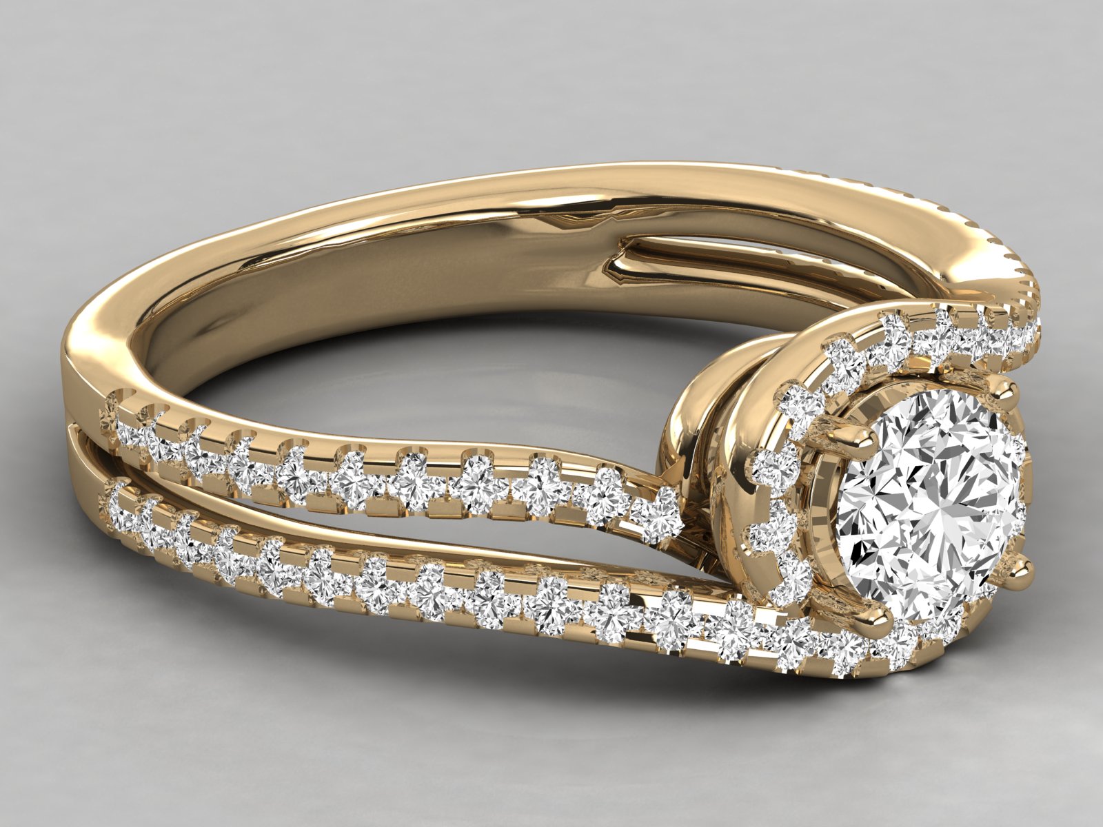 10K GOLD SOLITAIRE  LAB GROWN DIAMOND LADIES  RING.