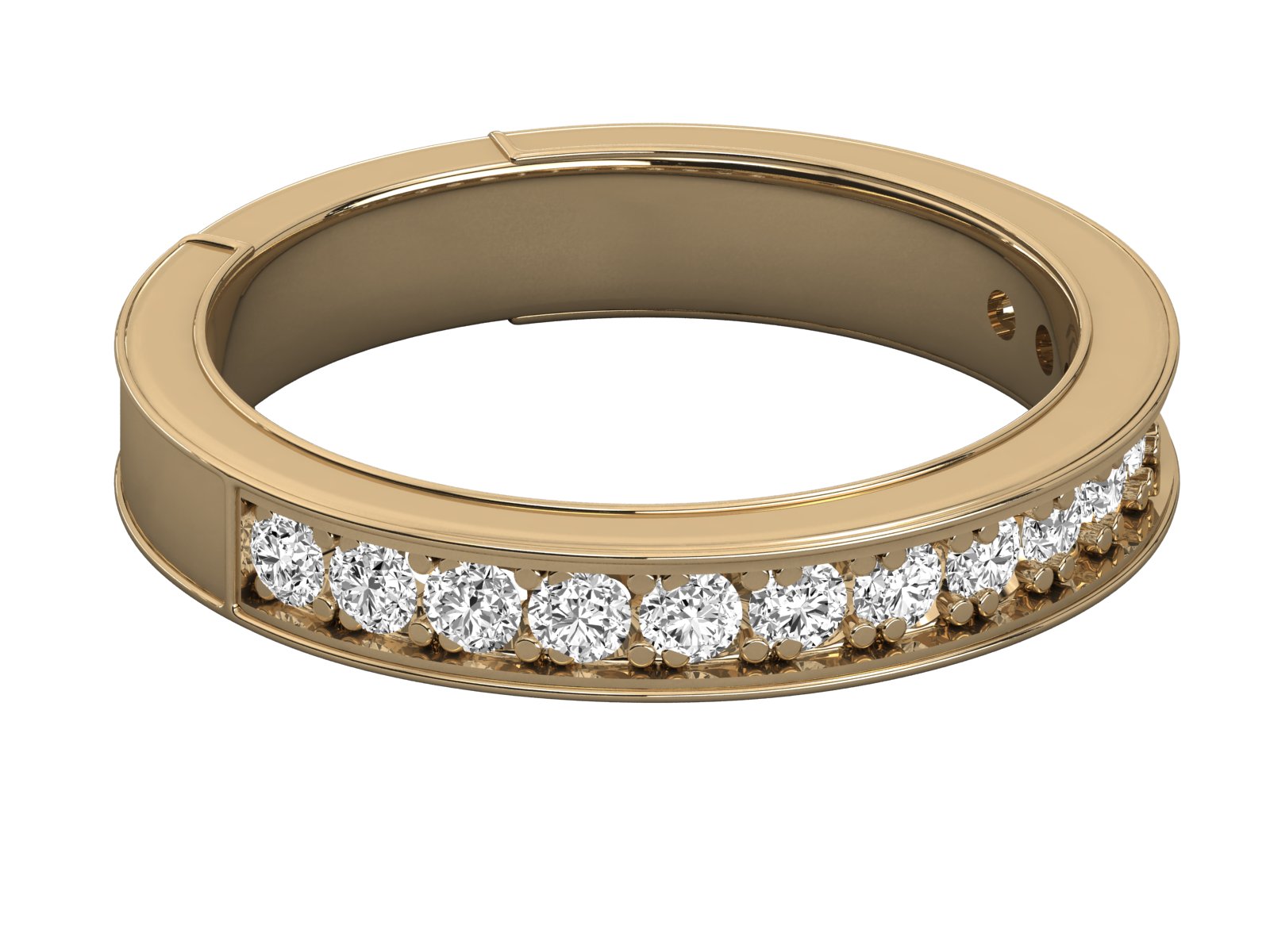 9K GOLD SOLITAIRE DIAMOND  BRILLIANT RING.