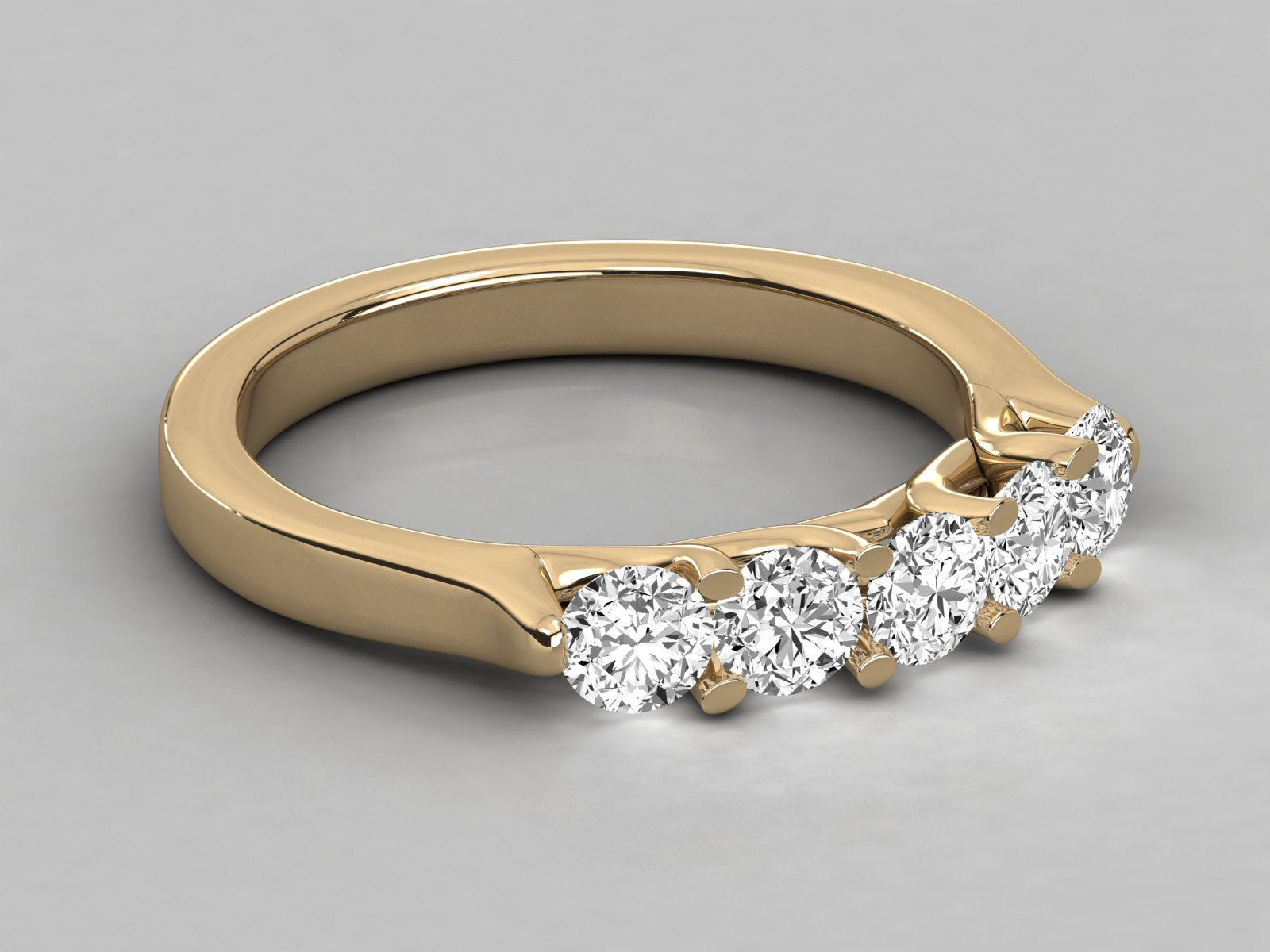 10K GOLD SOLITAIRE  LAB GROWN DIAMOND LADIES  RING.