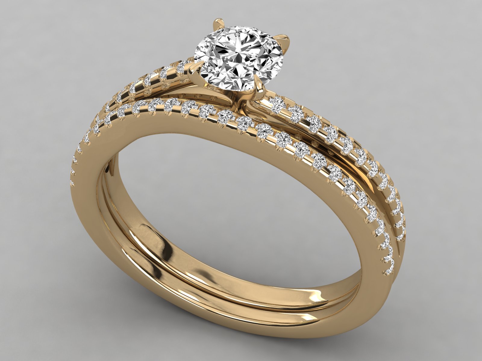 10K GOLD SOLITAIRE  LAB GROWN DIAMOND LADIES  RING.