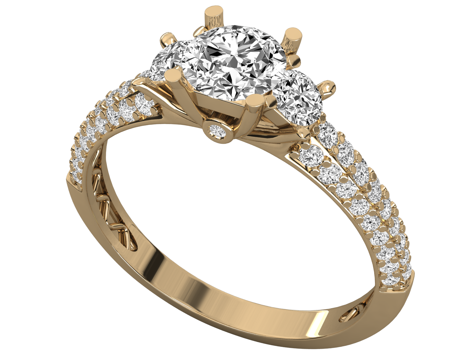 10K GOLD SOLITAIRE  LAB GROWN DIAMOND LADIES  RING.