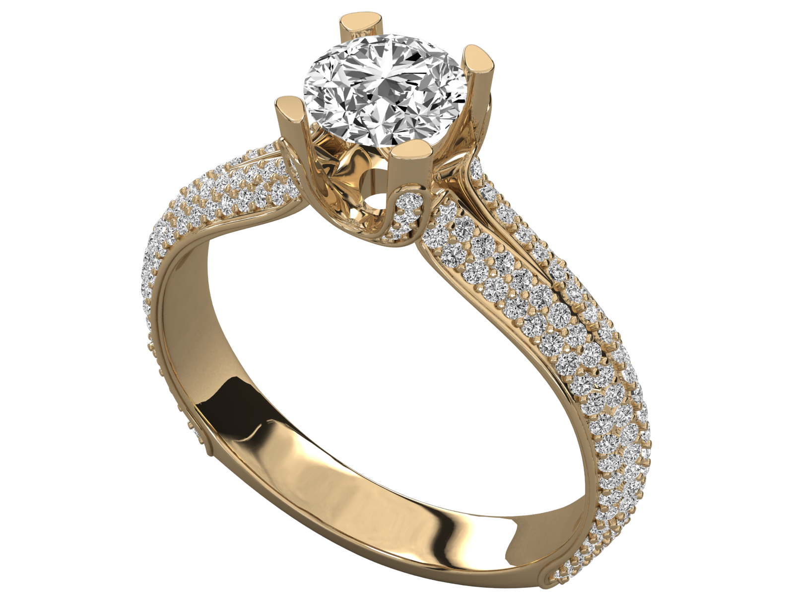 10K GOLD SOLITAIRE  LAB GROWN DIAMOND LADIES  RING.