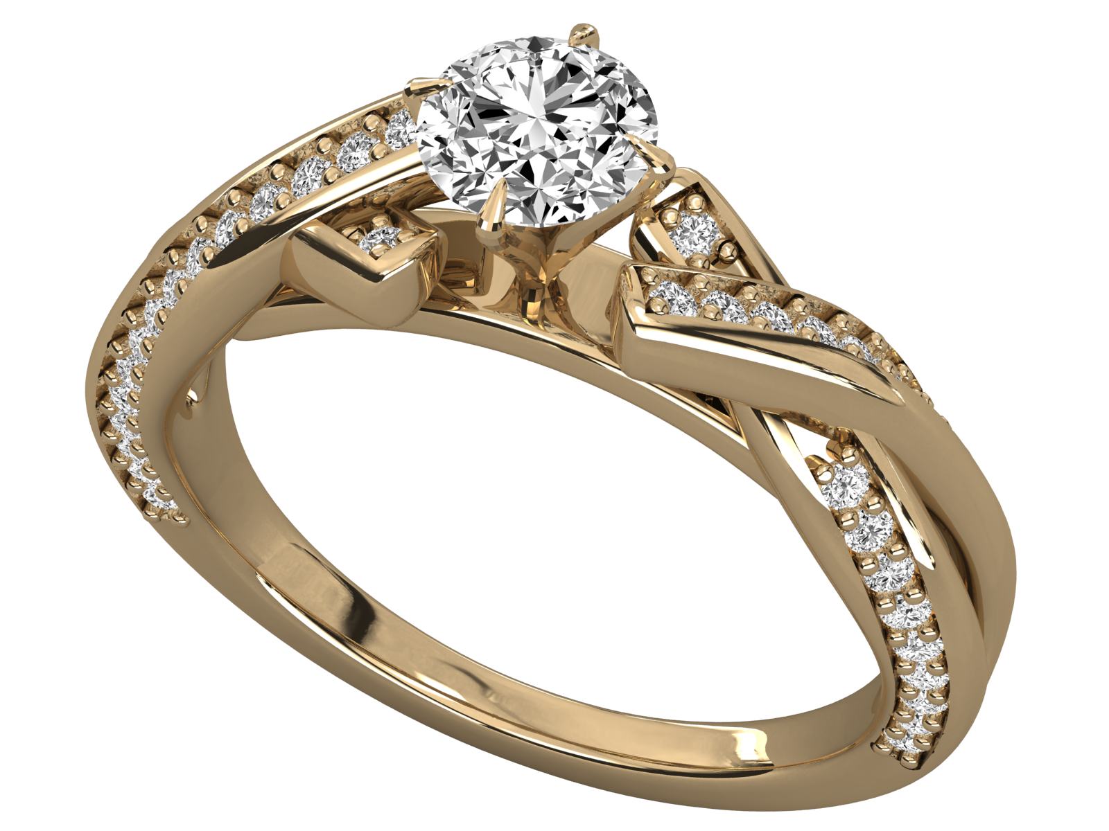 10K GOLD  LAB GROWN DIAMOND BRILLIANT  RING.