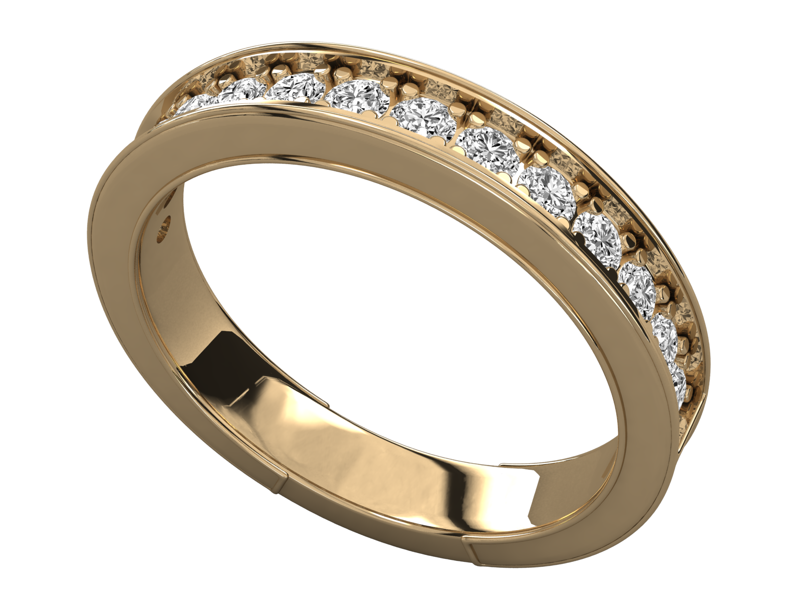9K GOLD SOLITAIRE DIAMOND  BRILLIANT RING.