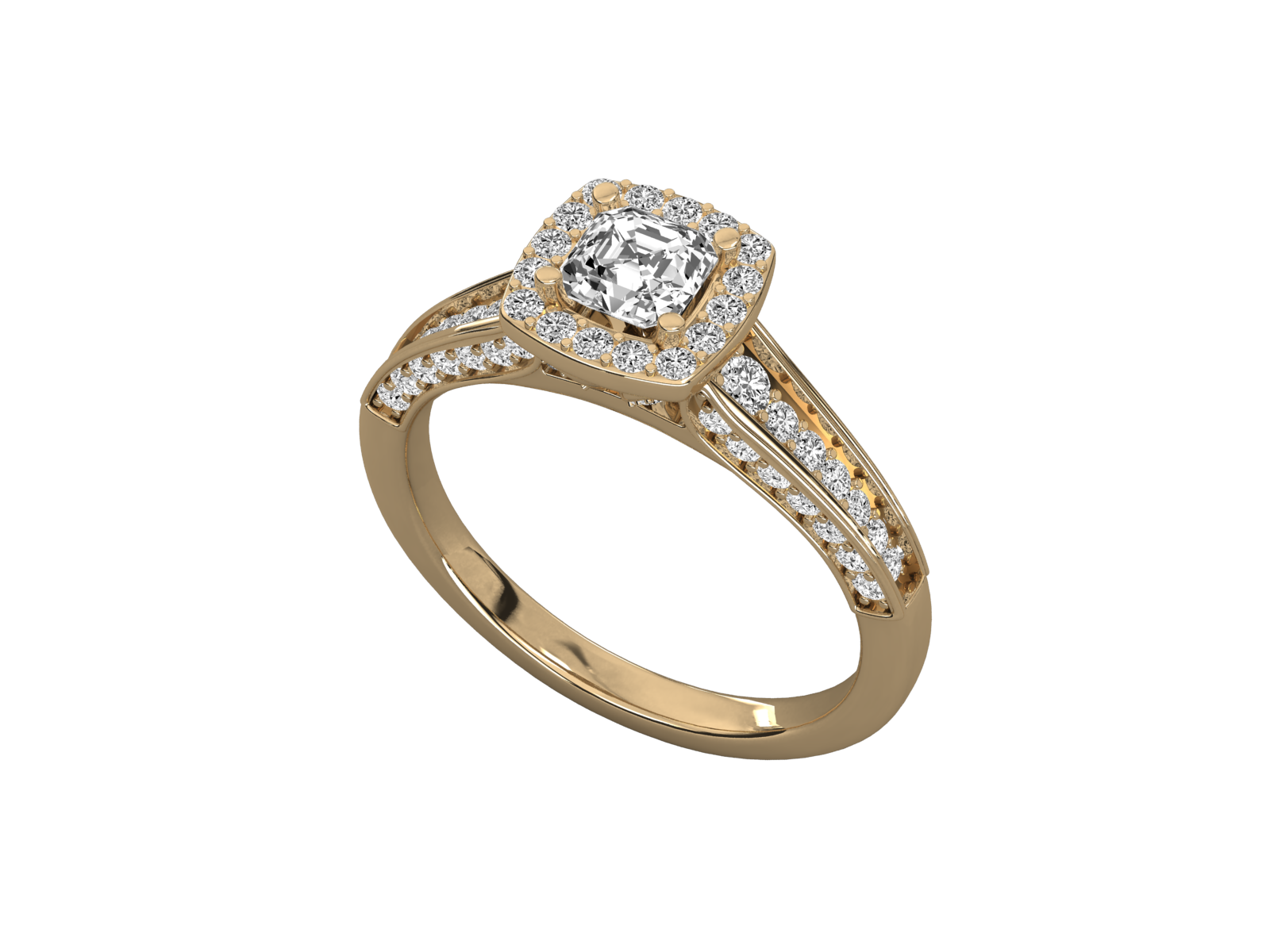 10K GOLD SOLITAIRE LAB GROWN DIAMOND LADIES  RING.