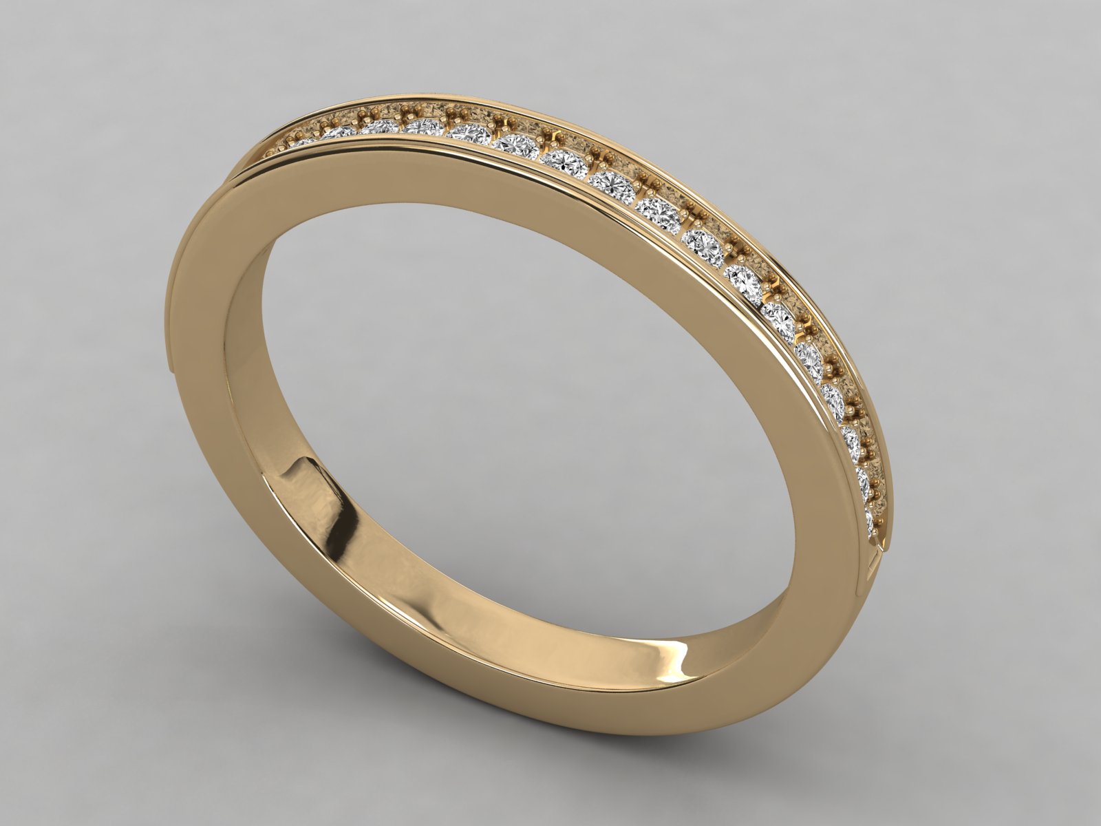 10K  LAB GROWN DIAMOND LADIES  RING.