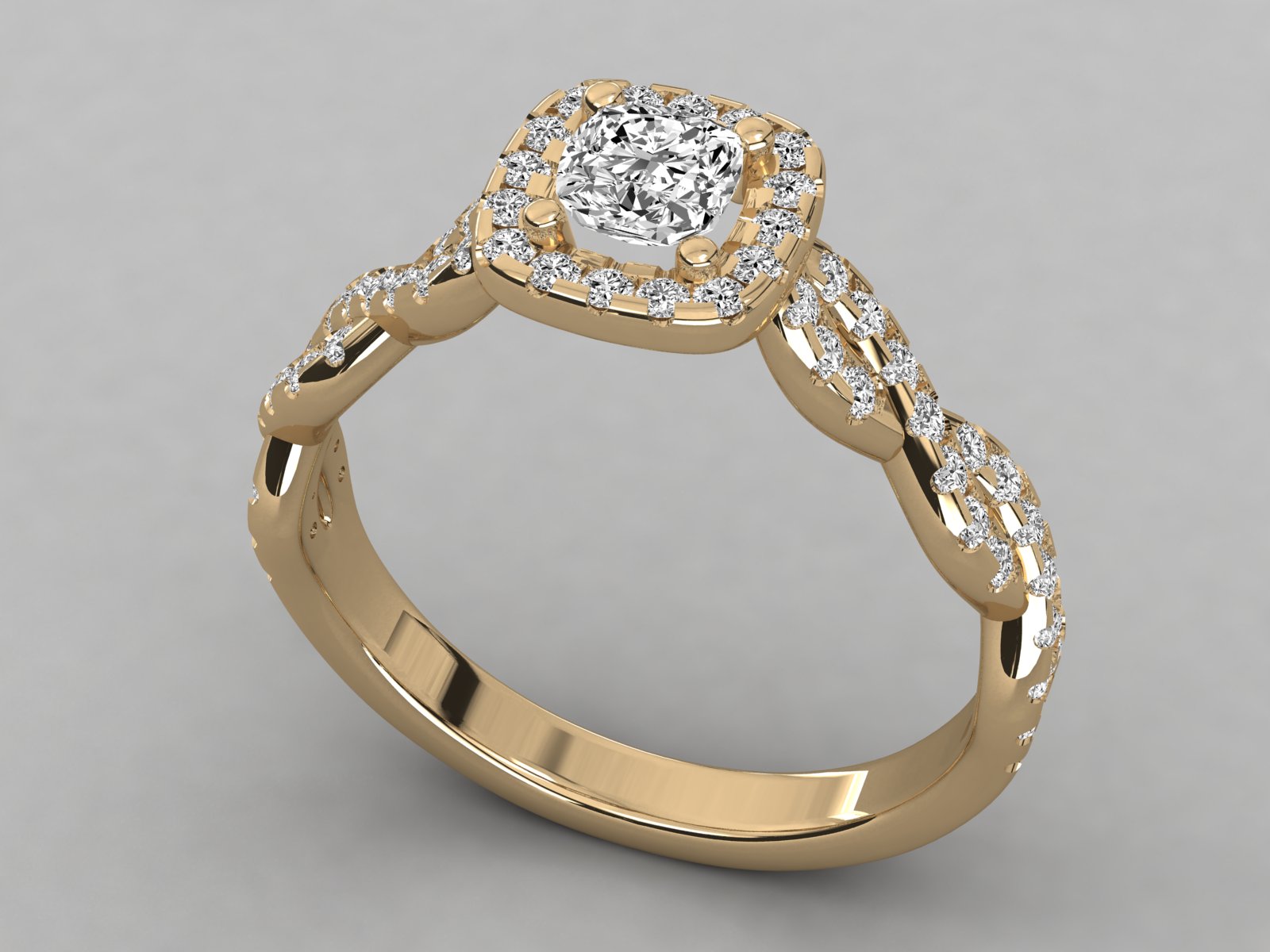 10K GOLD SOLITAIRE  LAB GROWN DIAMOND LADIES  RING.