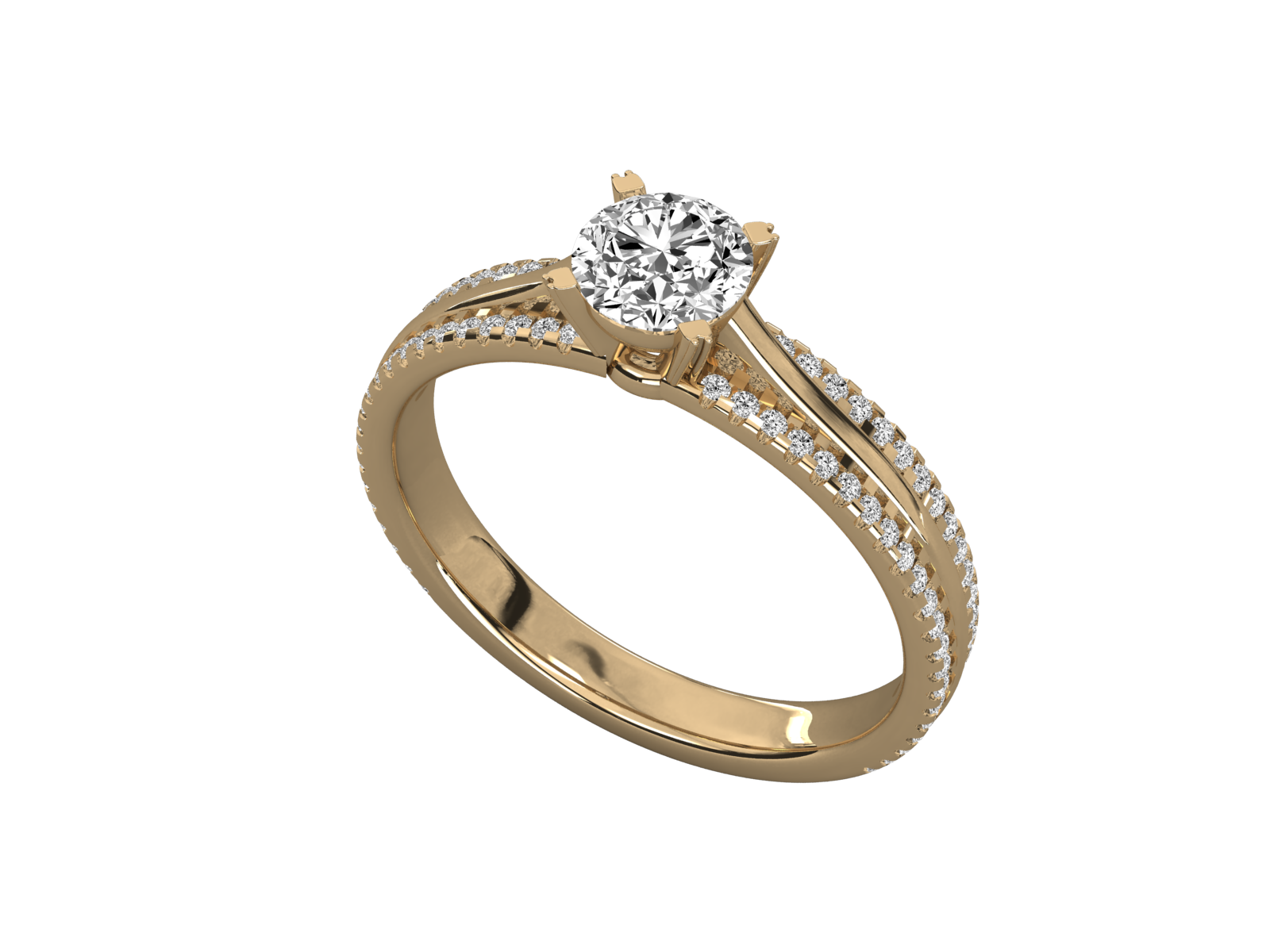 10K GOLD SOLITAIRE  LAB GROWN DIAMOND LADIES  RING.