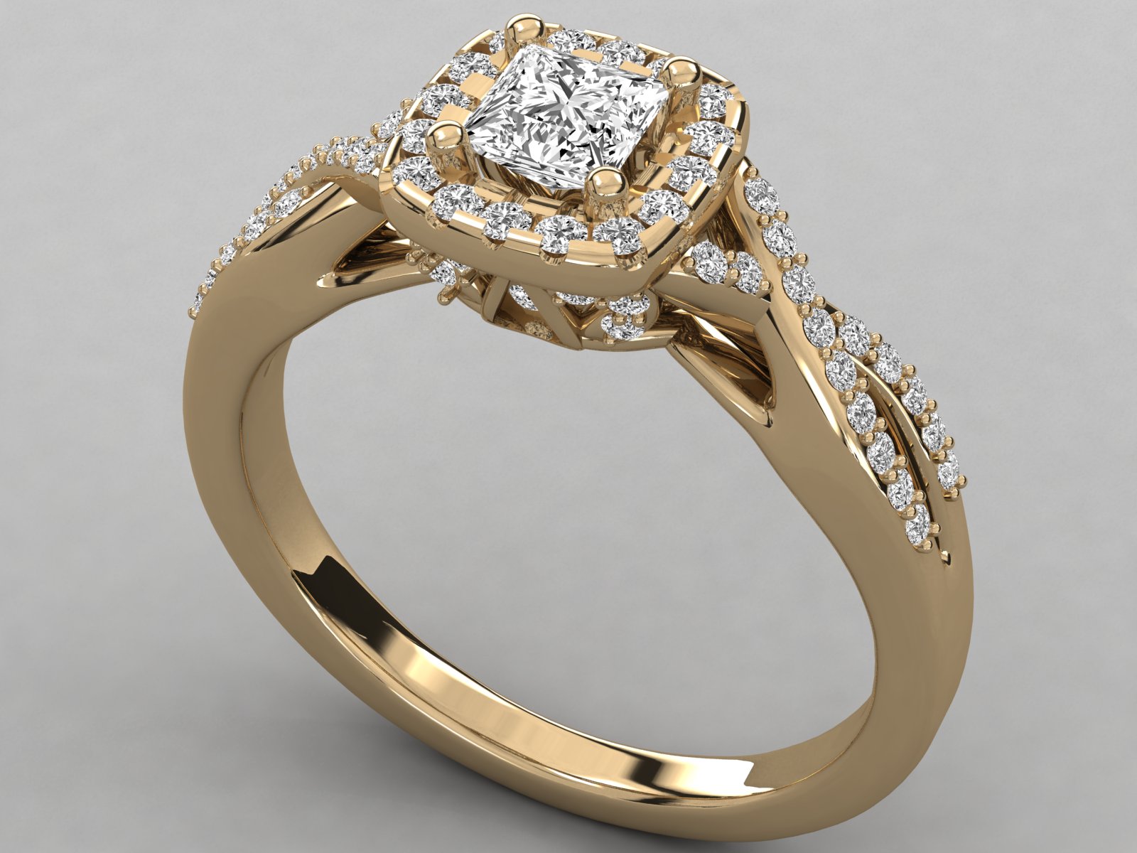 10K GOLD SOLITAIRE  LAB GROWN DIAMOND LADIES BRILLIANT RING.