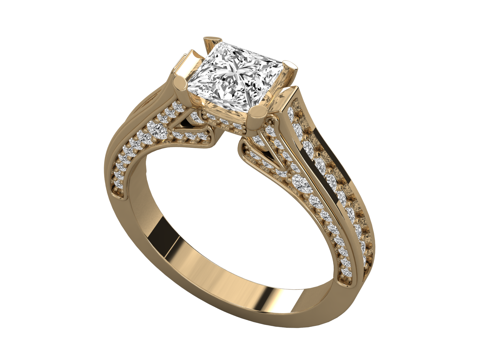 9K SOLITAIRE  LAB GROWN DIAMOND LADIES  RING.