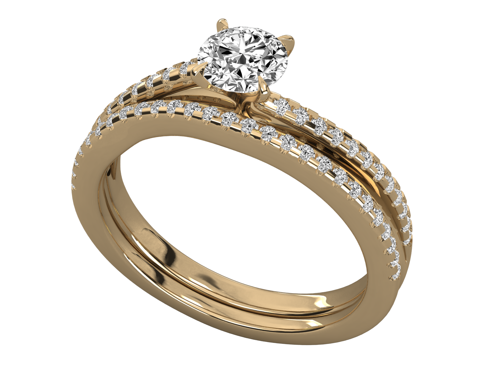 10K GOLD SOLITAIRE  LAB GROWN DIAMOND LADIES  RING.
