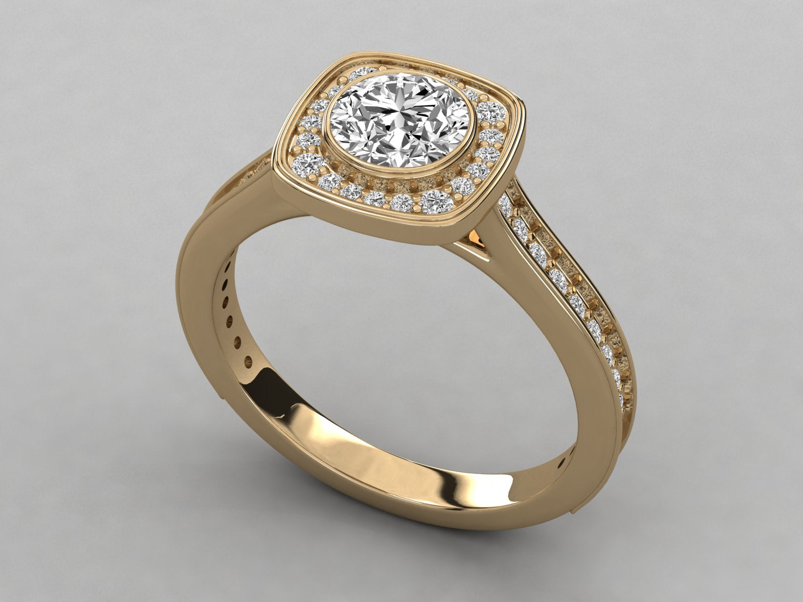 10K GOLD SOLITAIRE  DIAMOND LADIES  RING.