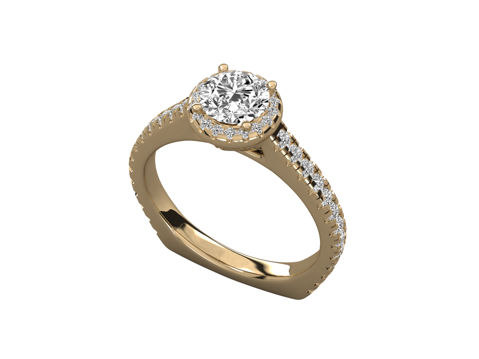 14K GOLD SOLITAIRE  DIAMOND LADIES BRILLIANT RING.