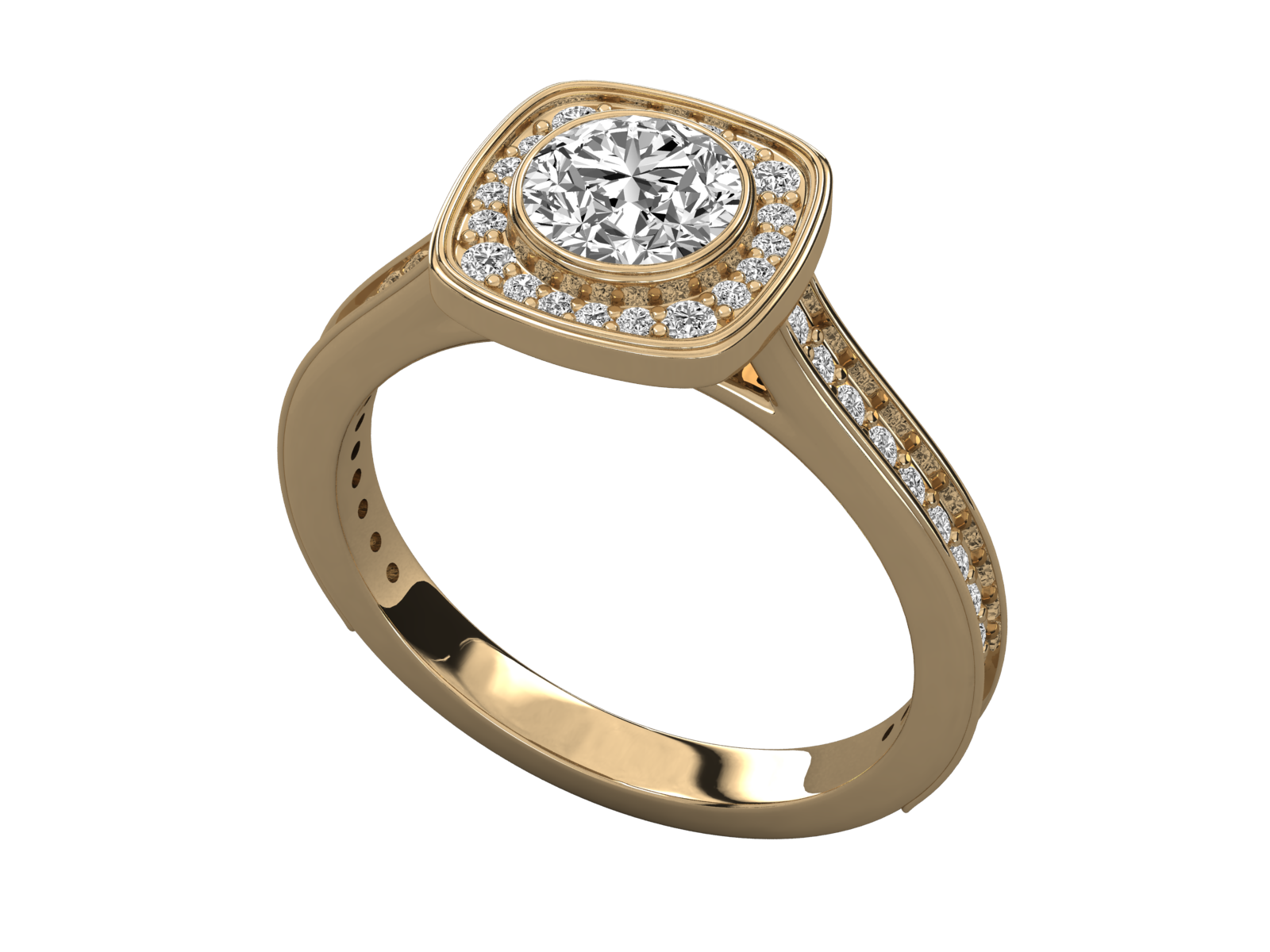 10K GOLD SOLITAIRE  DIAMOND LADIES  RING.