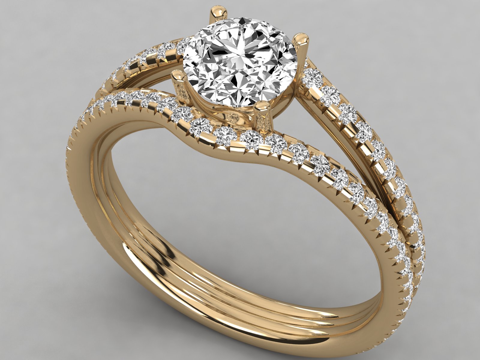 10K GOLD SOLITAIRE  LAB GROWN DIAMOND LADIES  RING.