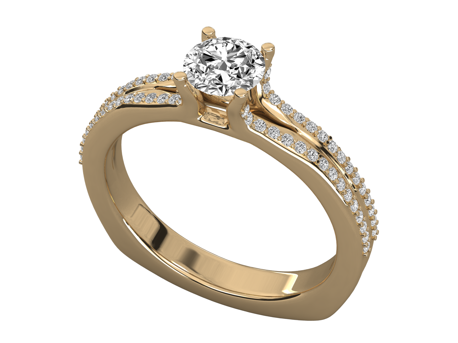 10K GOLD SOLITAIRE  BRILLIANT RING.