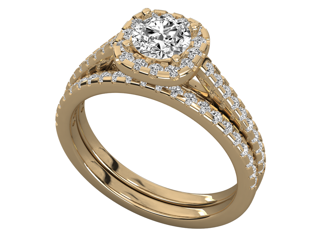 10K GOLD SOLITAIRE  LAB GROWN DIAMOND LADIES RING.