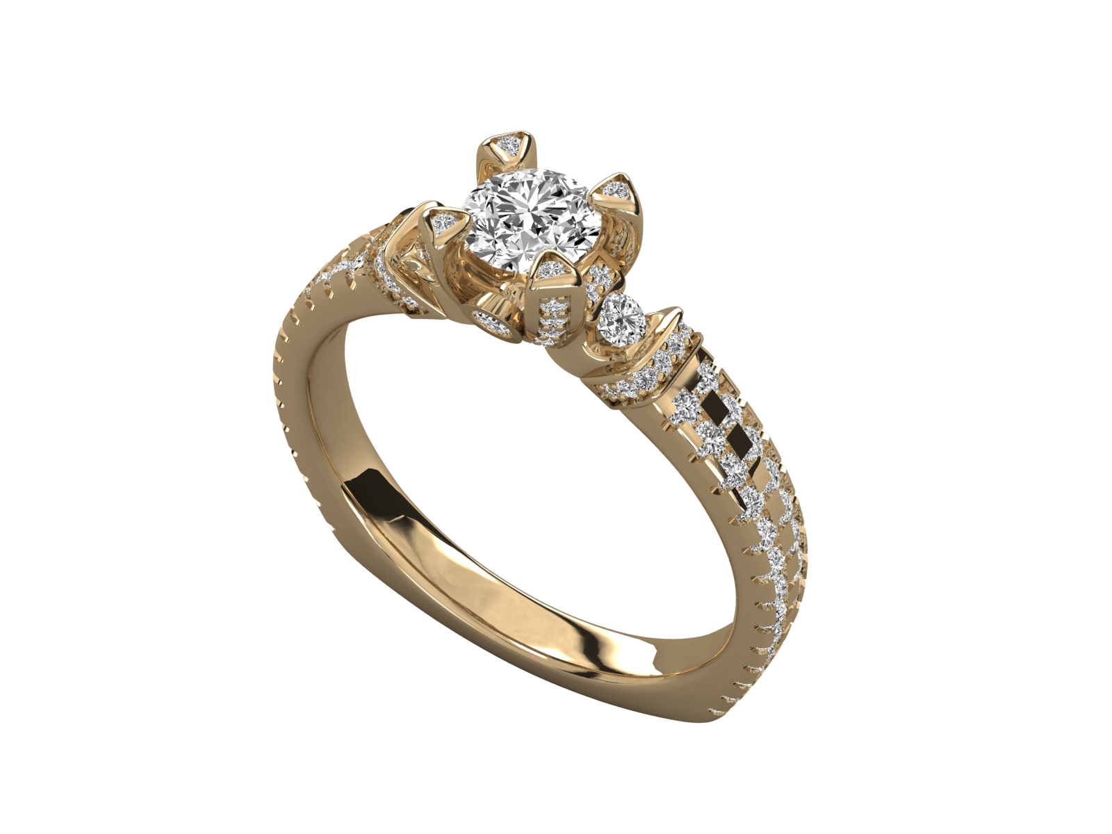 10K GOLD SOLITAIRE  LAB GROWN DIAMOND LADIES  RING.