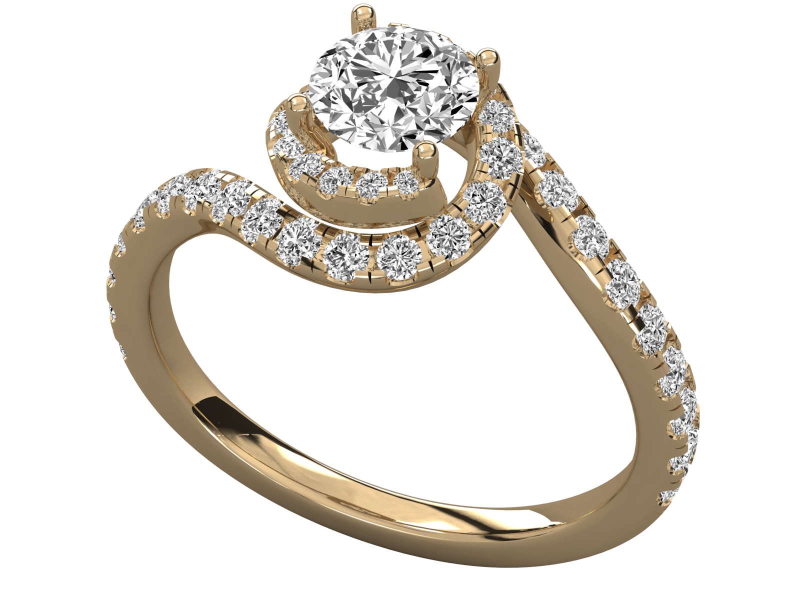10K GOLD  LAB GROWN DIAMOND LADIES  RING.