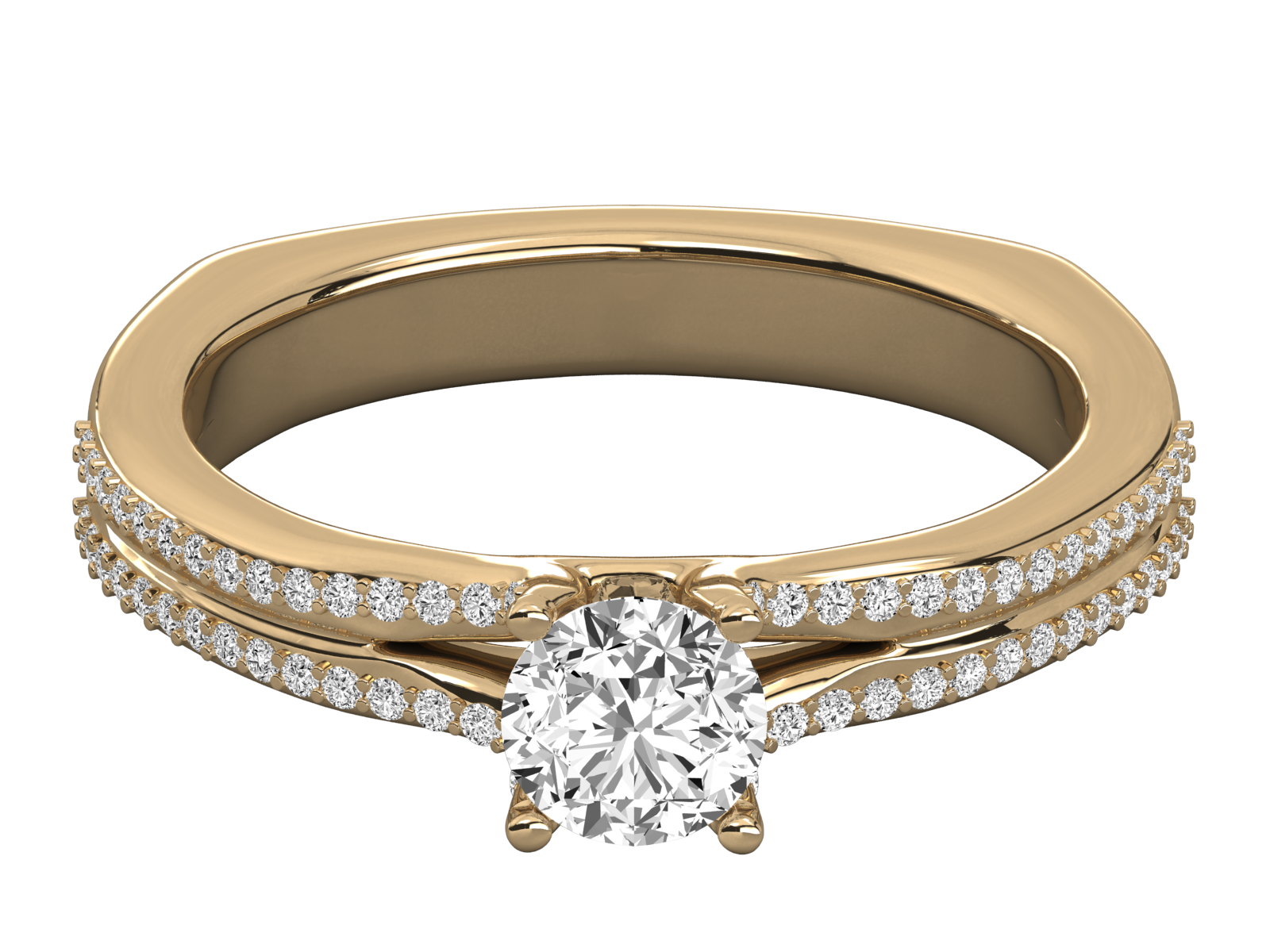 10K GOLD SOLITAIRE  BRILLIANT RING.