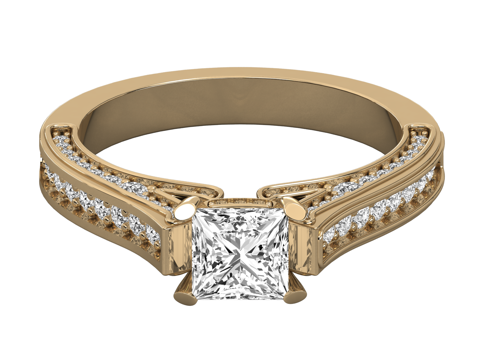 9K SOLITAIRE  LAB GROWN DIAMOND LADIES  RING.