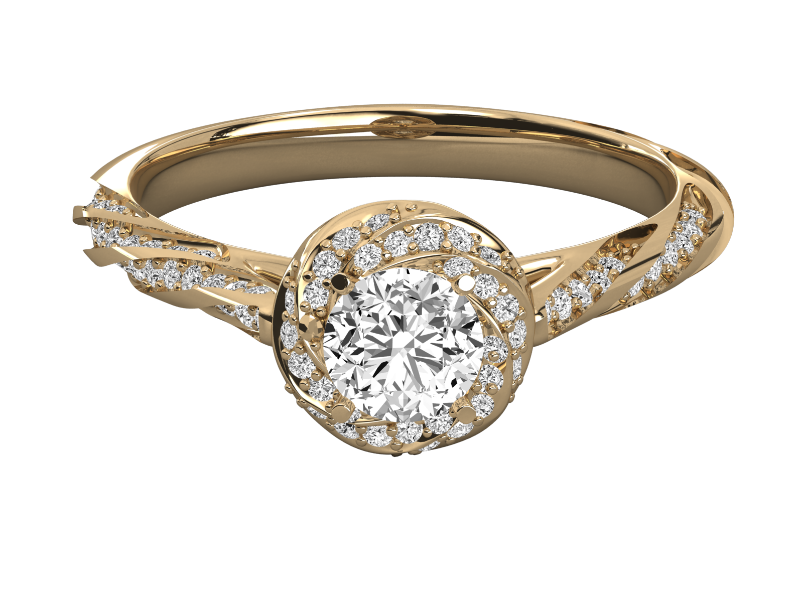 10k GOLD SOLITAIRE  LAB GROWN DIAMOND RING.