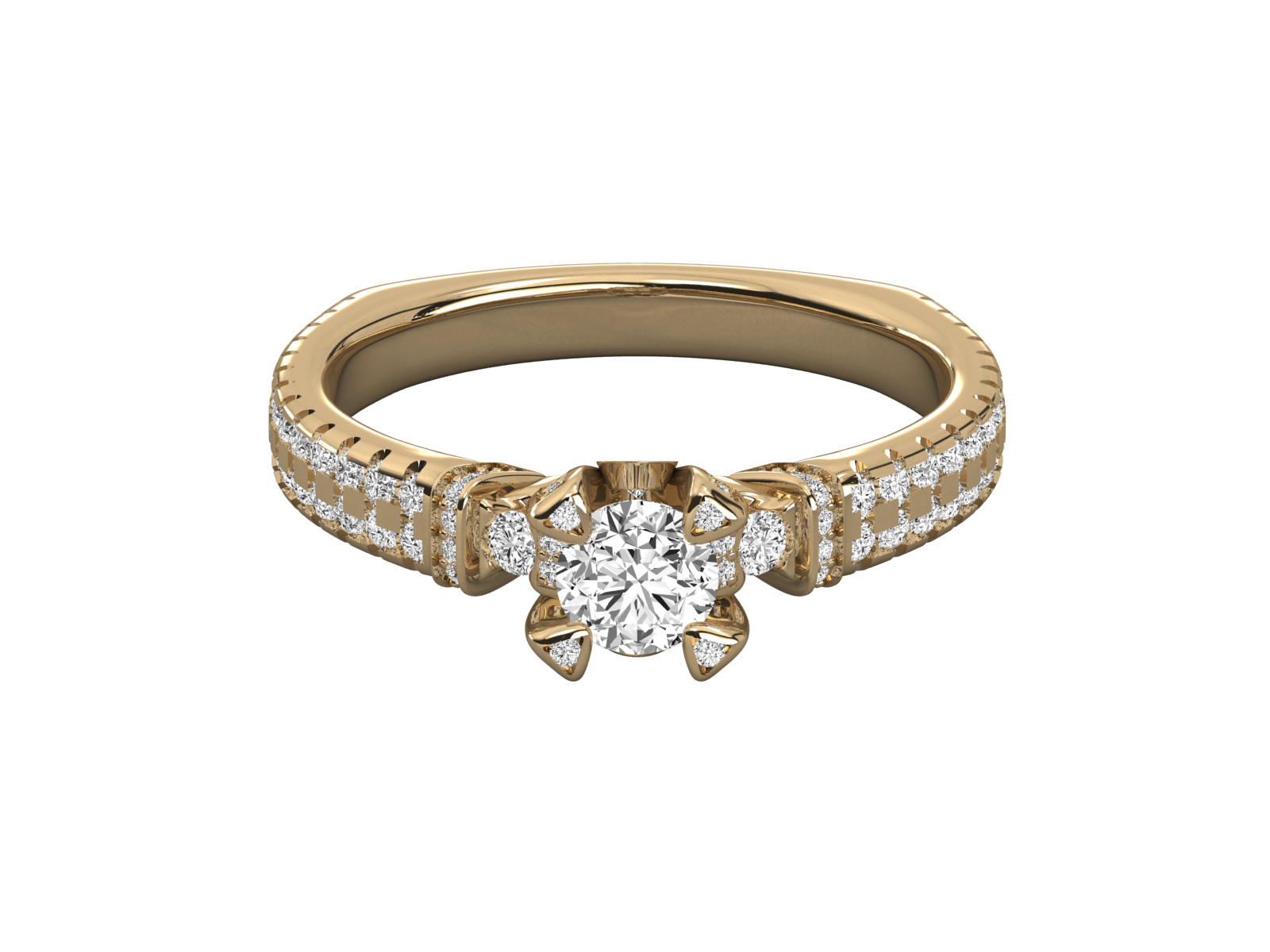 10K GOLD SOLITAIRE  LAB GROWN DIAMOND LADIES  RING.