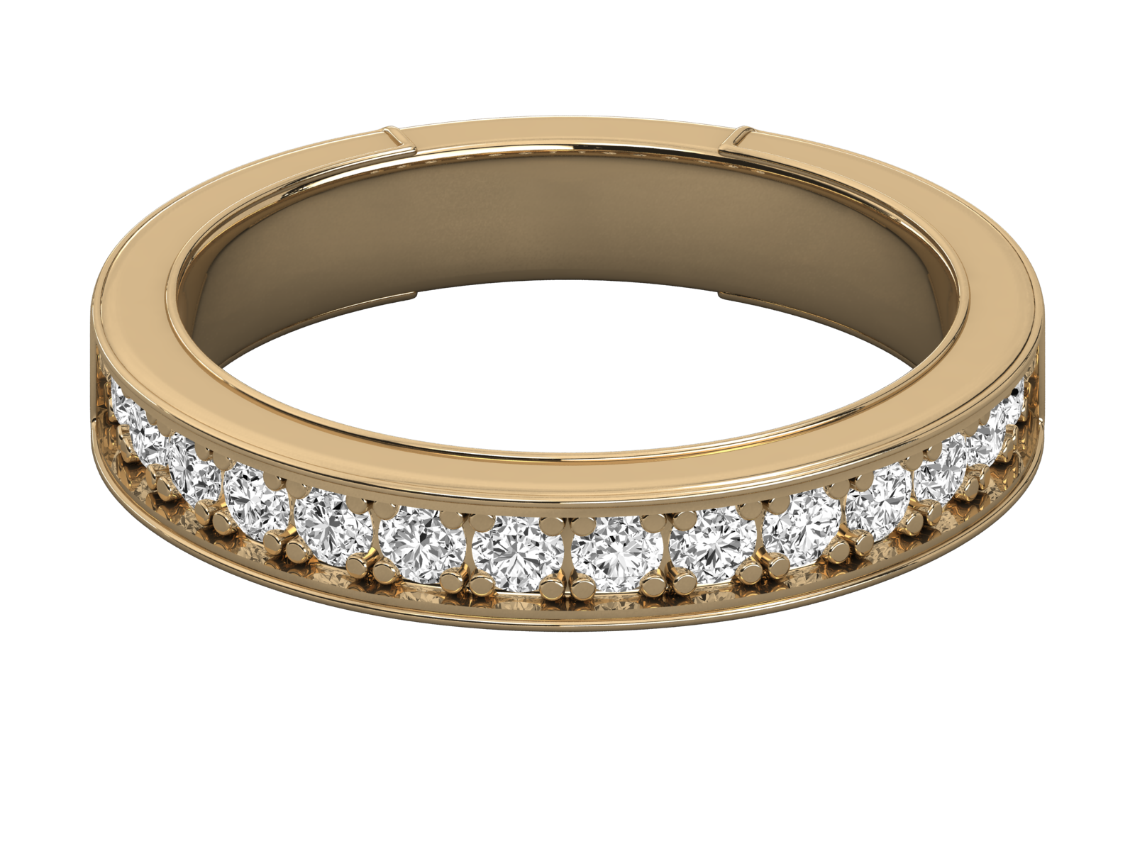 9K GOLD SOLITAIRE DIAMOND  BRILLIANT RING.