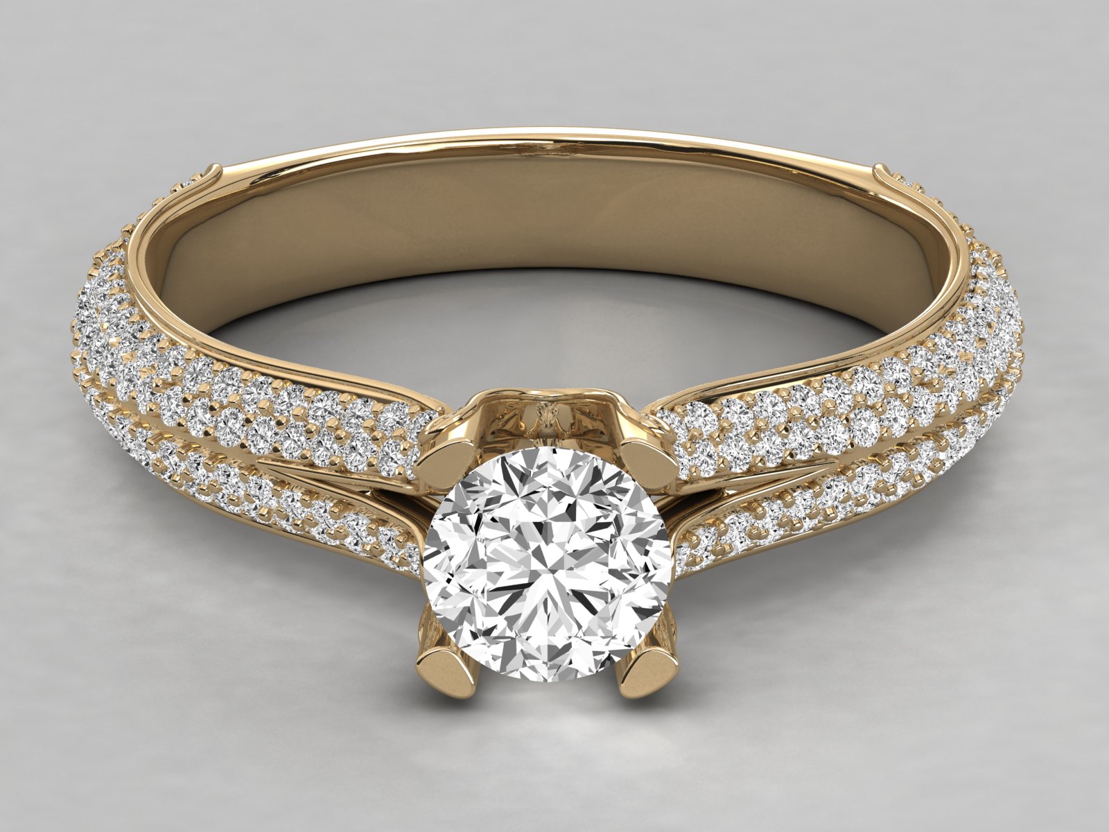 10K GOLD SOLITAIRE  LAB GROWN DIAMOND LADIES  RING.