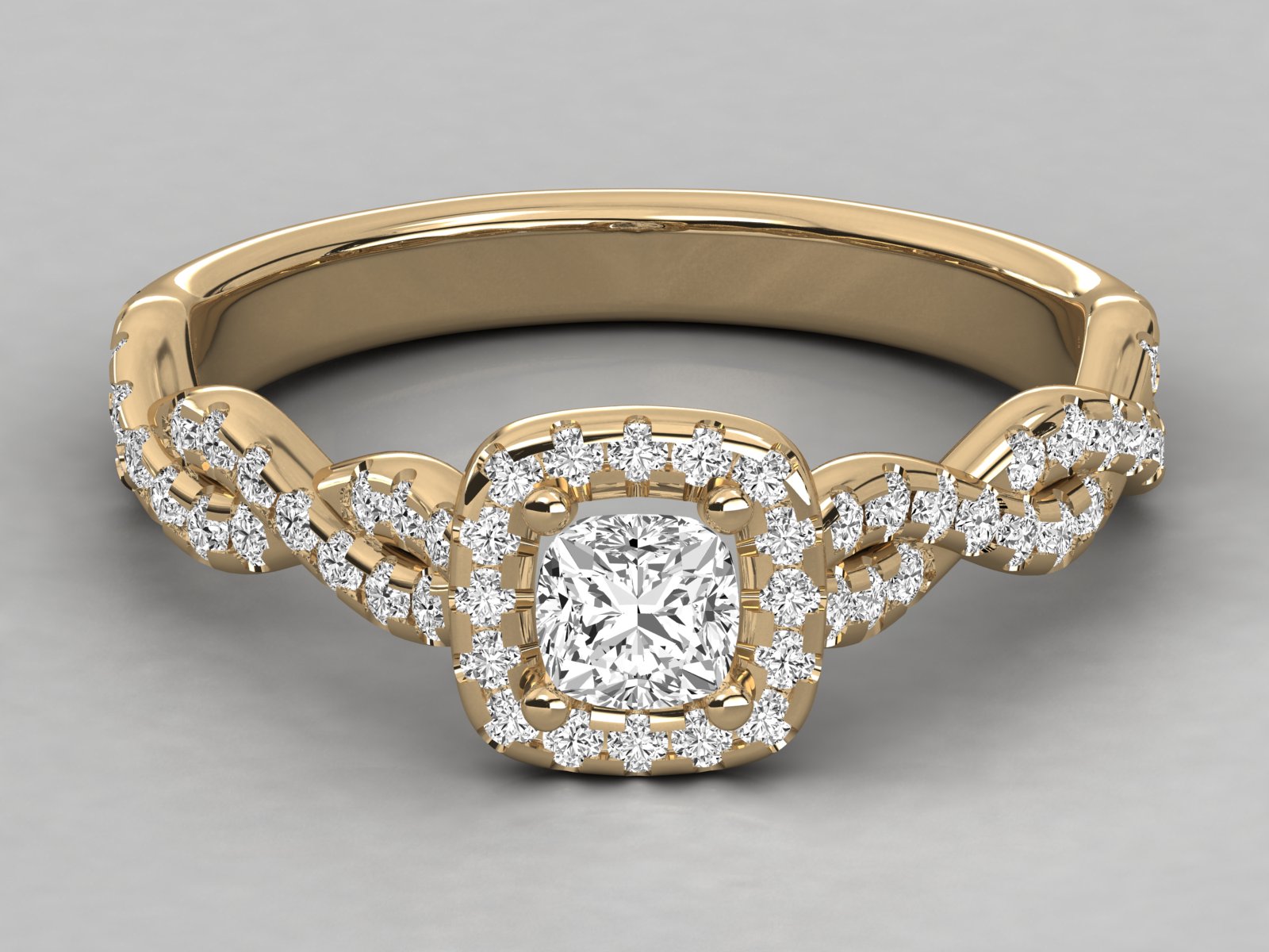 10K GOLD SOLITAIRE  LAB GROWN DIAMOND LADIES  RING.