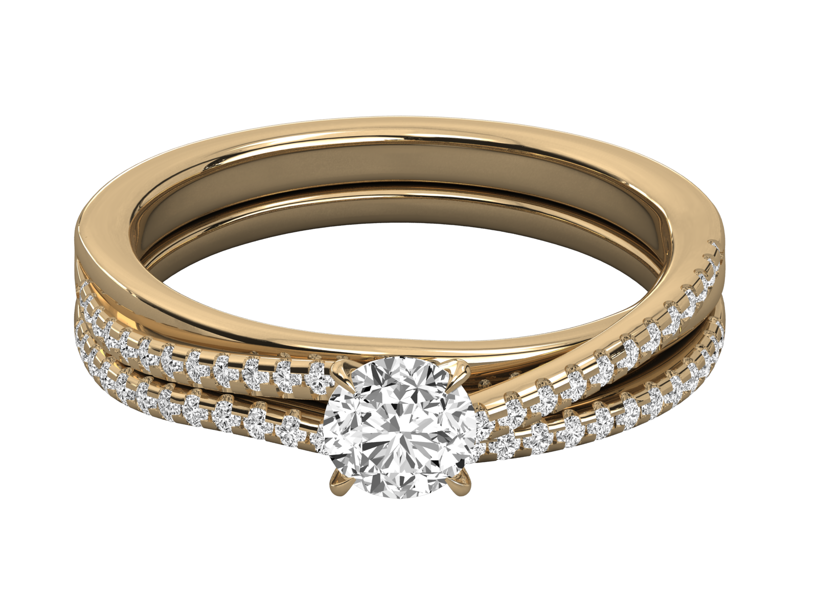 10K GOLD SOLITAIRE  LAB GROWN DIAMOND LADIES  RING.