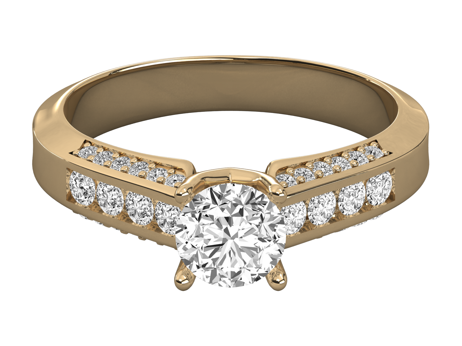 10K GOLD SOLITAIRE  LAB GROWN DIAMOND LADIES  RING.
