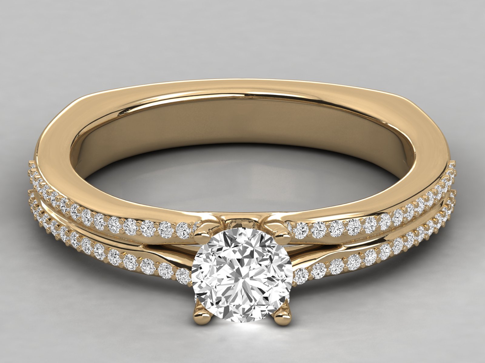10K GOLD SOLITAIRE  BRILLIANT RING.
