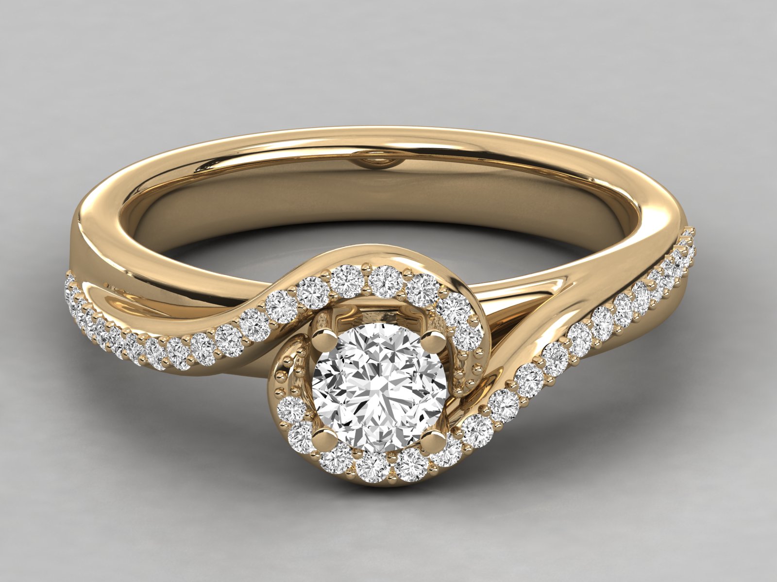 10K GOLD SOLITAIRE  LAB GROWN DIAMOND LADIES  RING.