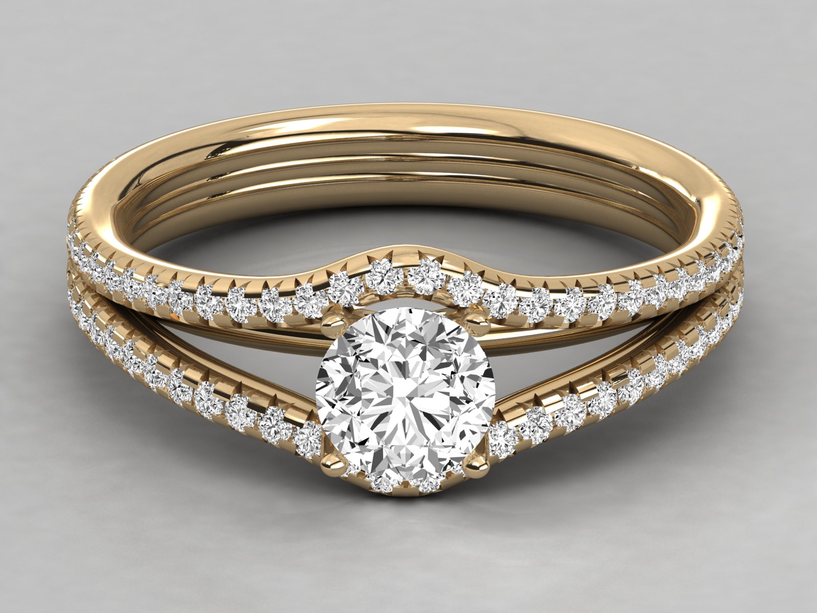 10K GOLD SOLITAIRE  LAB GROWN DIAMOND LADIES  RING.