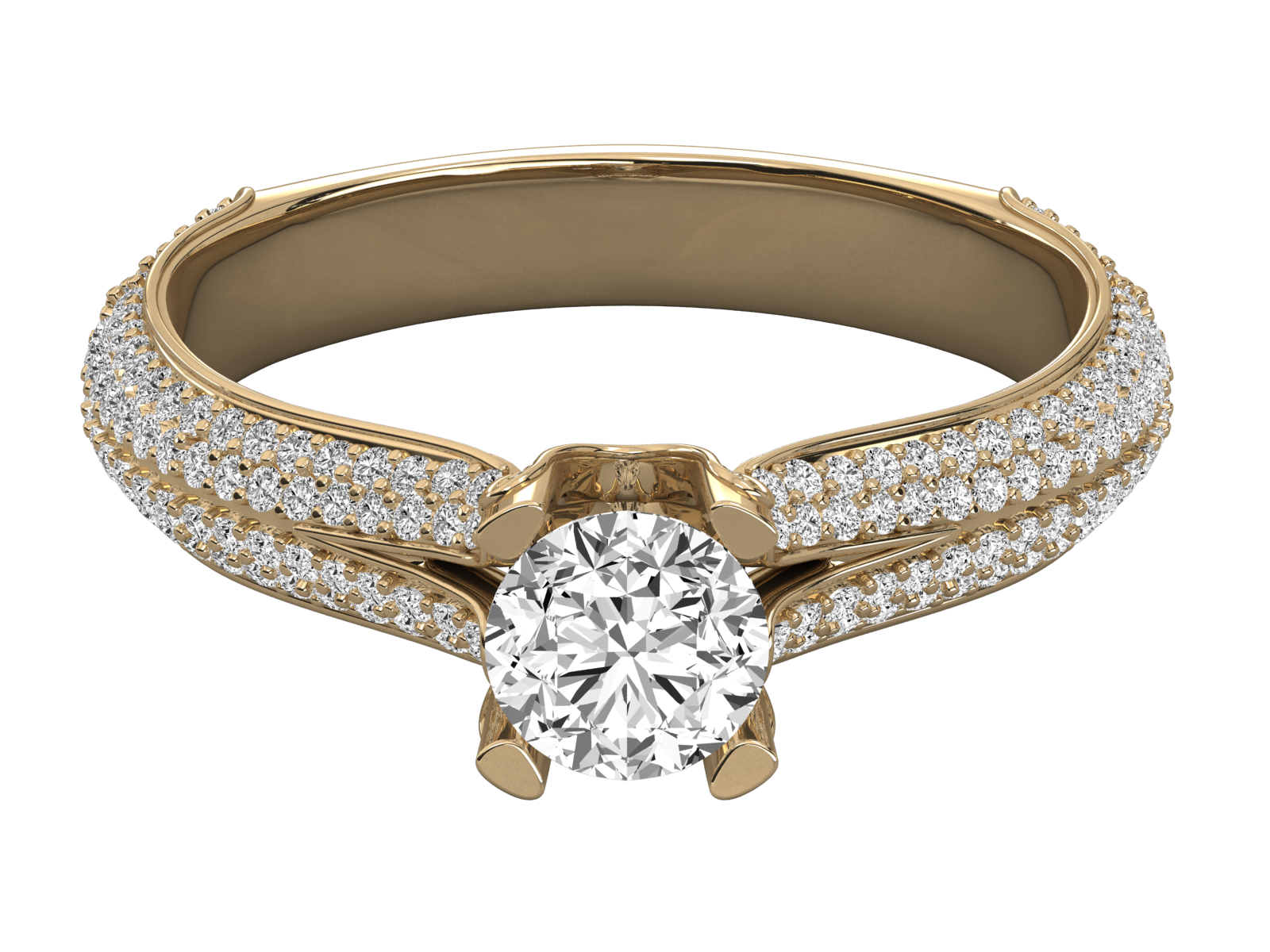 10K GOLD SOLITAIRE  LAB GROWN DIAMOND LADIES  RING.