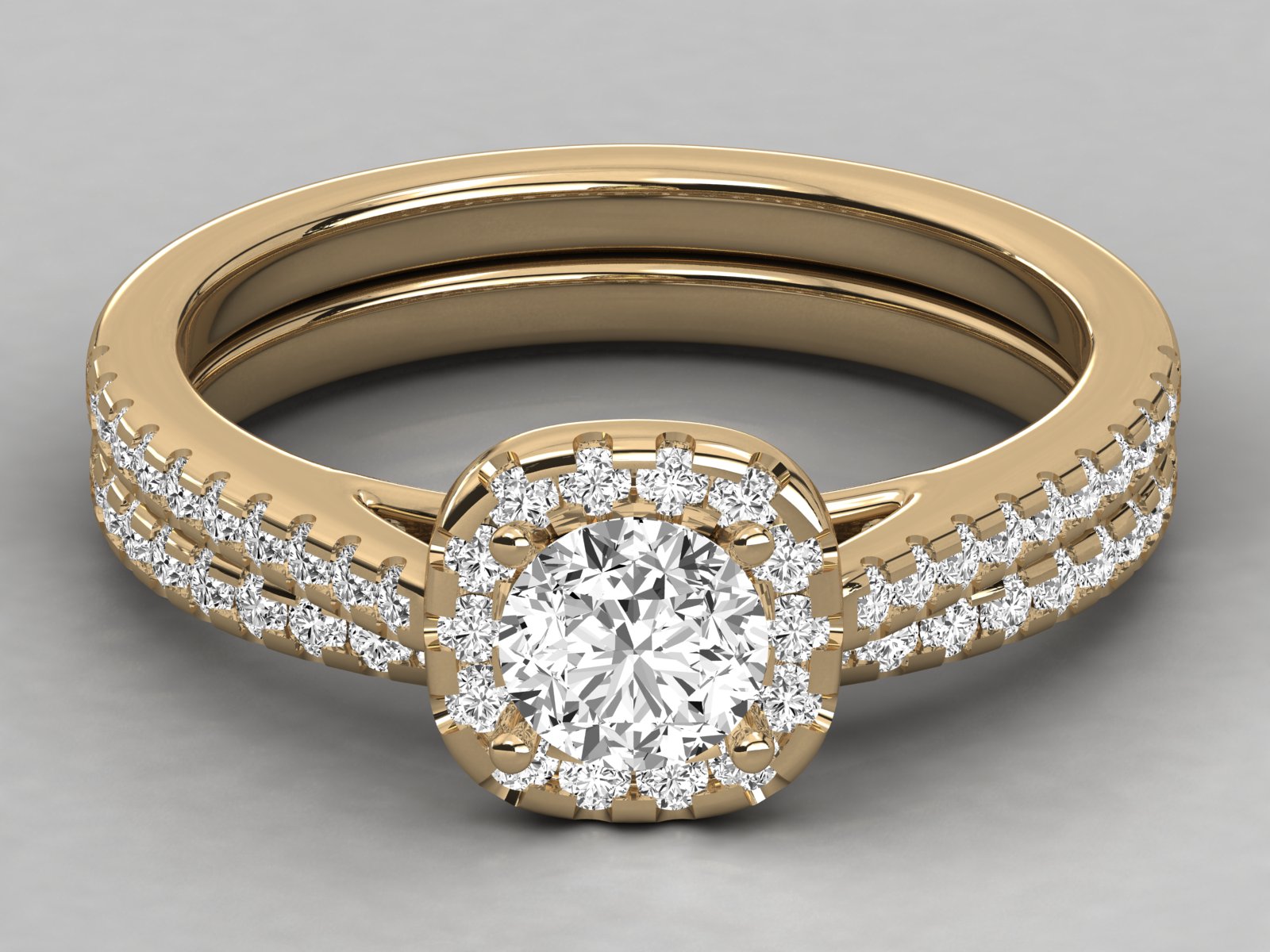 10K GOLD SOLITAIRE  LAB GROWN DIAMOND LADIES RING.