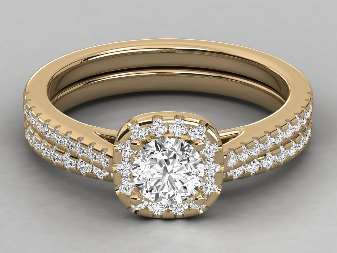 10K GOLD SOLITAIRE  LAB GROWN DIAMOND LADIES RING.