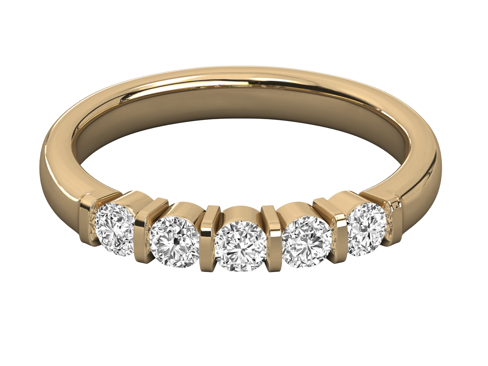 9K GOLD SOLITAIRE DIAMOND  BRILLIANT RING.