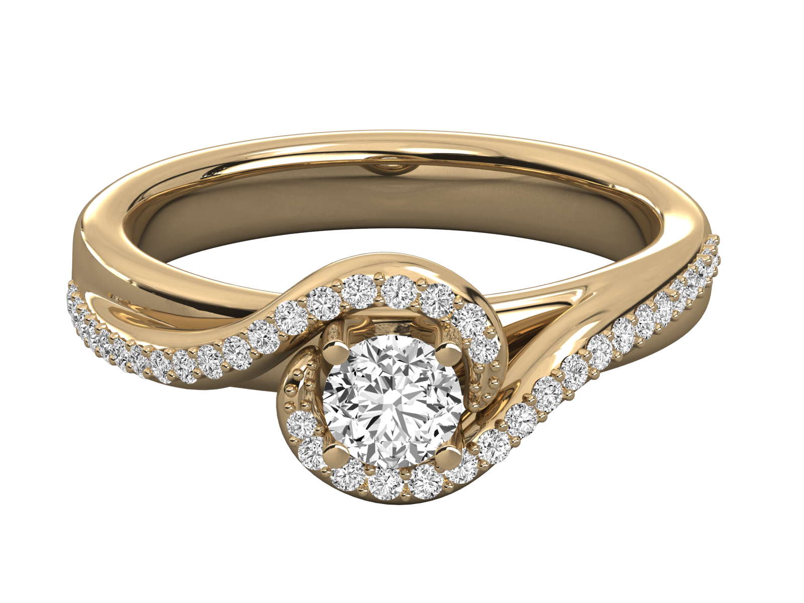 10K GOLD SOLITAIRE  LAB GROWN DIAMOND LADIES  RING.