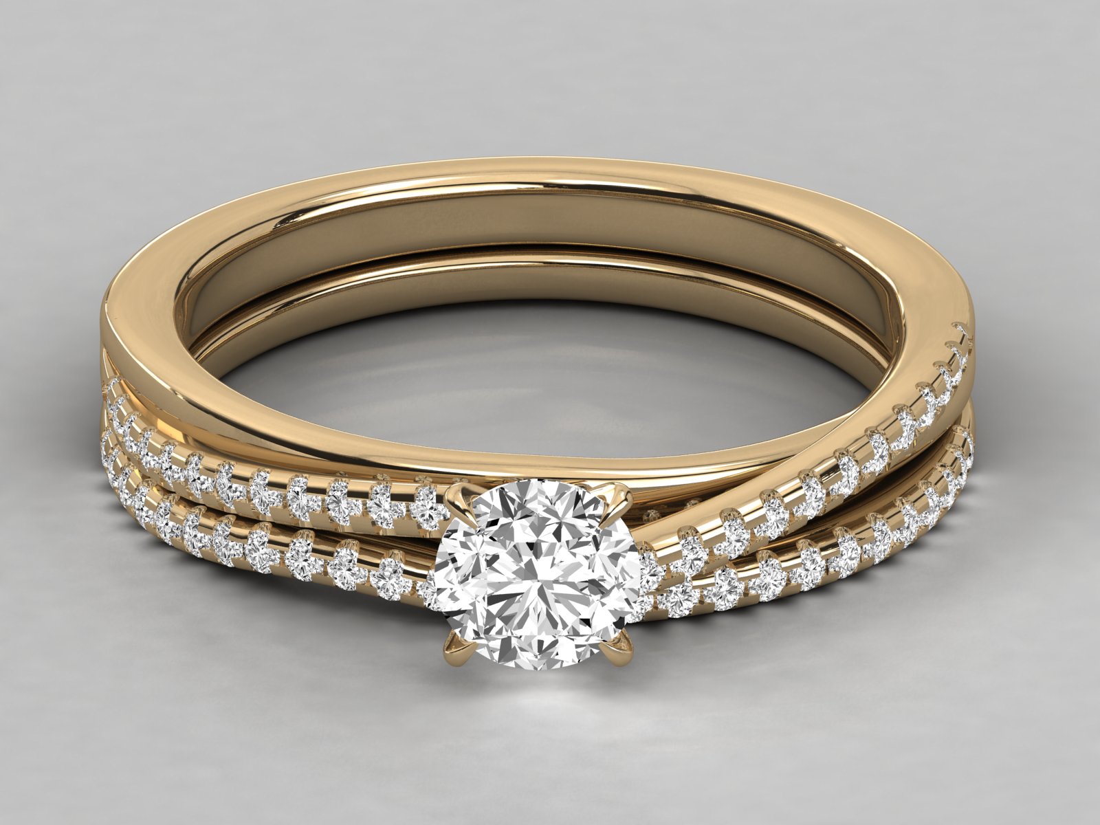10K GOLD SOLITAIRE  LAB GROWN DIAMOND LADIES  RING.