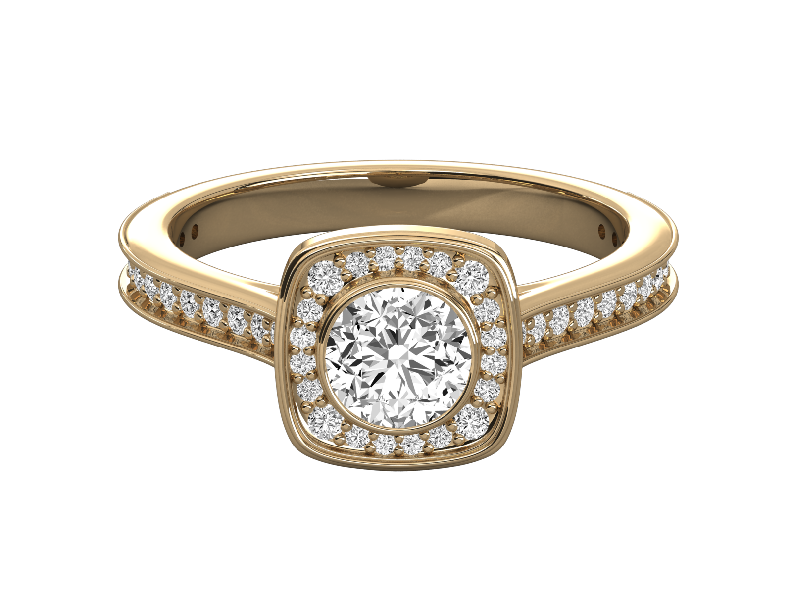 10K GOLD SOLITAIRE  DIAMOND LADIES  RING.