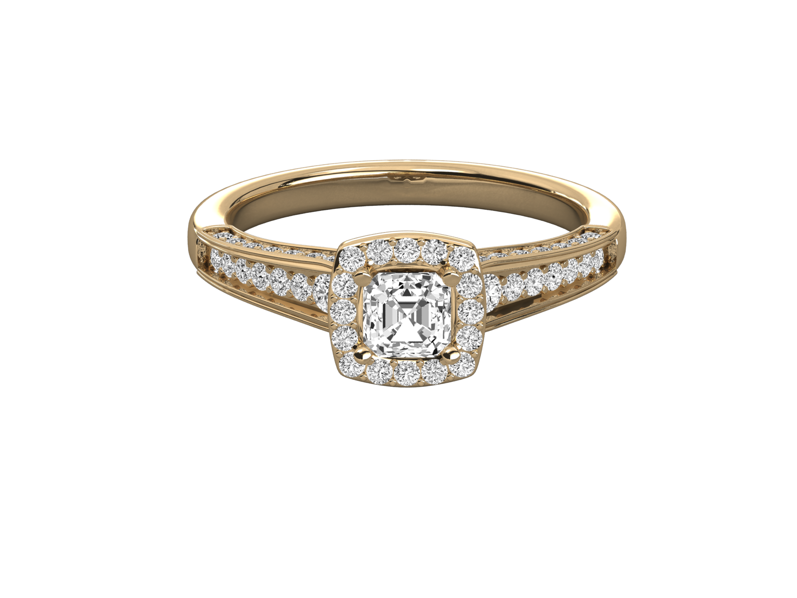 10K GOLD SOLITAIRE LAB GROWN DIAMOND LADIES  RING.