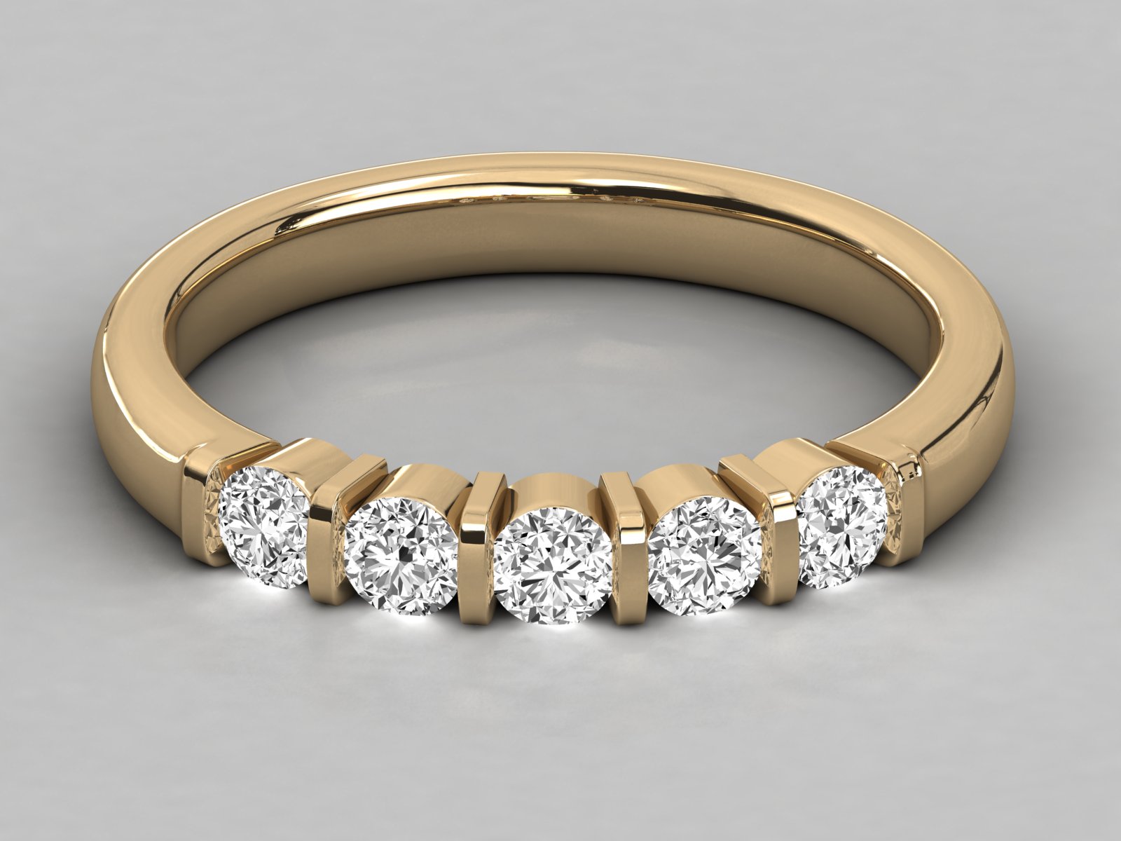 9K GOLD SOLITAIRE DIAMOND  BRILLIANT RING.