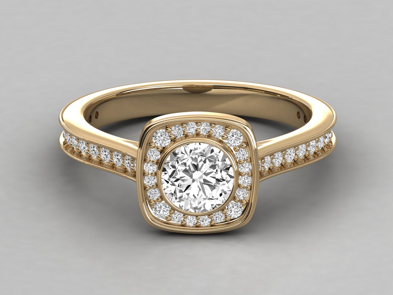 10K GOLD SOLITAIRE  DIAMOND LADIES  RING.