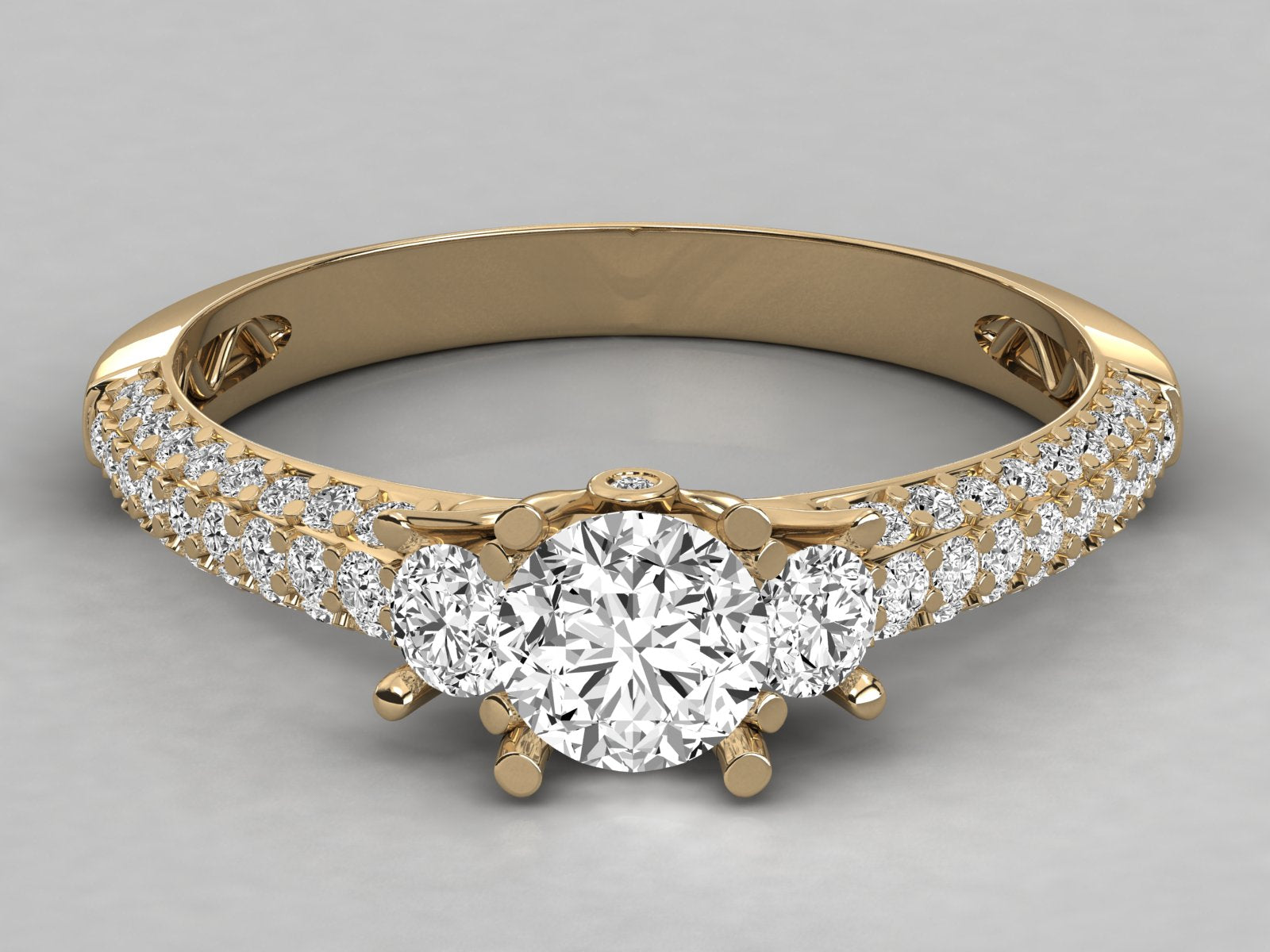 10K GOLD SOLITAIRE  LAB GROWN DIAMOND LADIES  RING.