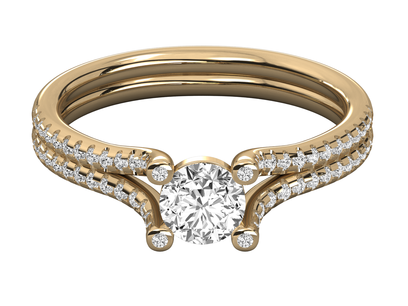 10K GOLD SOLITAIRE LAB GROWN DIAMOND LADIES  RING.