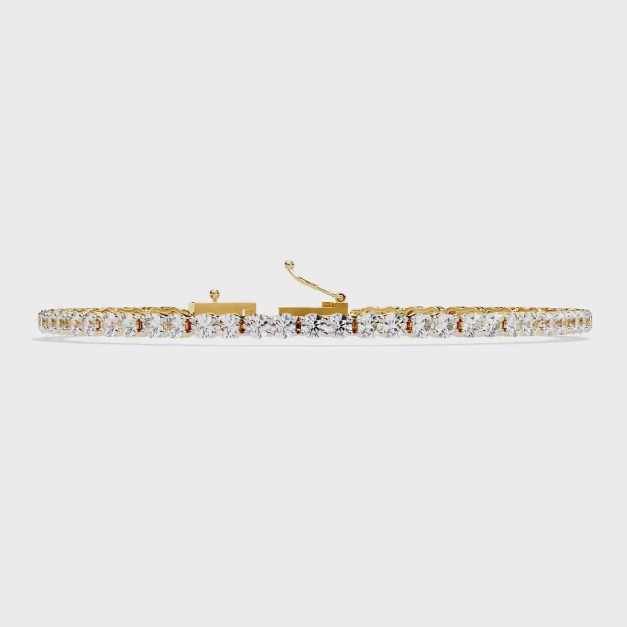 Fabulous  Bracelet With 18k Gold  Lab Grown Diamond.